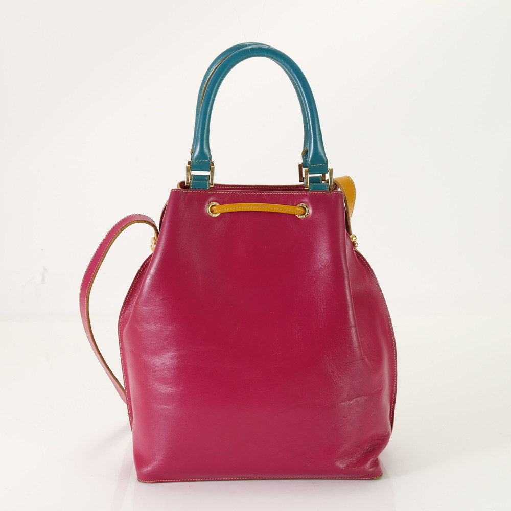 Fendi Leather Shoulder Bag Tote Pink AET - Picture 5 of 15
